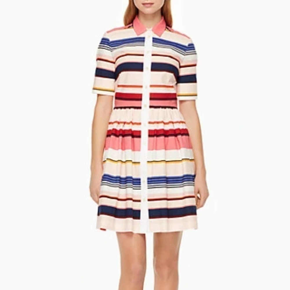 Kate Spade spice things up berber stripe dress, size 2, nwot